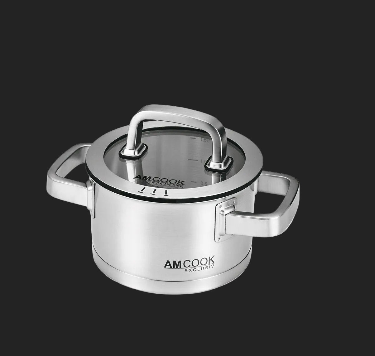 Kochtopf inkl. Deckel Ø 16x9 cm – AMCook