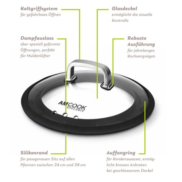 Gourmetdeckel Ø 24-28 cm